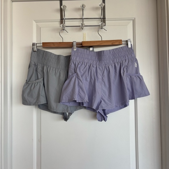 FP Movement by Free People Gray and Lavender Athletic Shorts - Picture 1 of 3